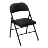 COSCO Black Padded Fabric Folding Chair