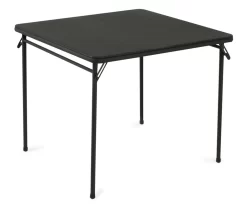 Black Square Folding Table, (34" X 34")