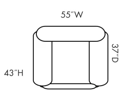 Stallion Brown Snuggle Up Recliner -Home Style Shop 810168898 5