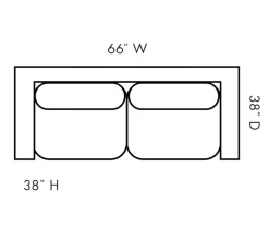 Pindall Brown Loveseat -Home Style Shop 810324009 5