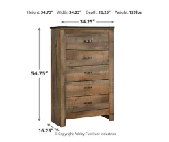 Trinell 5-Drawer Chest -Home Style Shop 810337768 8