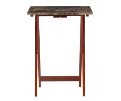 Williams 4-Piece Faux Marble Tray Table Set -Home Style Shop 810386282 A0 3