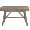 Margo Gray 2-Drawer Wood Desk