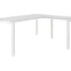Baraga White L-Shaped Corner Desk