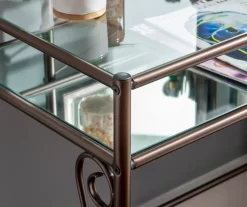 Heather Metal Adjustable Mirror Vanity Set With Stool -Home Style Shop 810389409 A8 8