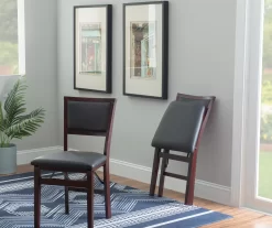 Brown Classic Open Back Folding Chairs, 2-Pack -Home Style Shop 810389460 B0 2