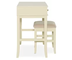 Caroline Cream Mirror Vanity Set With Stool -Home Style Shop 810389506 4