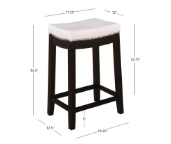 Brooke 24" Saddle Counter Stool -Home Style Shop 810389522 D8 10