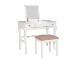 Martha Mirror Vanity Set With Stool 23 Martha Mirror Vanity Set With Stool -Home Style Shop 810389524 A0 1