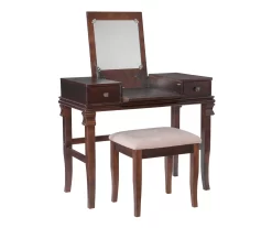 Martha Mirror Vanity Set With Stool 38 Martha Mirror Vanity Set With Stool -Home Style Shop 810389525 A0 1
