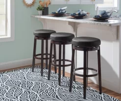 29" Clea Black Pub Barstool -Home Style Shop 810389526 B0 2