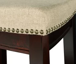 31" Clay Walnut Pub Barstool -Home Style Shop 810389530 3