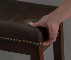 Brooke 24" Saddle Counter Stool -Home Style Shop 810389537 A8 8