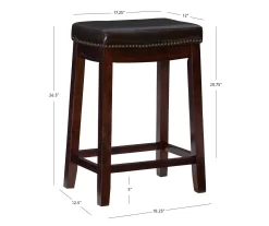 Brooke 24" Saddle Counter Stool -Home Style Shop 810389537 D8 10