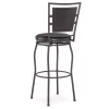 Black Adjustable Swivel Seat Barstool