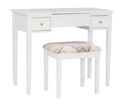 Butterfly Mirror Vanity Set With Stool -Home Style Shop 810389543 A0 1