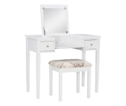 Butterfly Mirror Vanity Set With Stool -Home Style Shop 810389543 A0 3