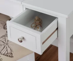 Butterfly Mirror Vanity Set With Stool -Home Style Shop 810389543 A8 9