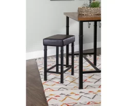 Luke Industrial 3-Piece Pub Table Set With Hooks -Home Style Shop 810389576 A0 8