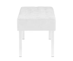 Marie Platinum Padded Glam Acrylic Bench -Home Style Shop 810389624 A1