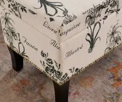 Claudia Botanical Storage Ottoman -Home Style Shop 810389625 B8