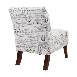 Shelby Script Armless Accent Chair -Home Style Shop 810389655 3 1