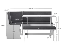 Maggie Breakfast Dining Nook 33 Maggie Breakfast Dining Nook -Home Style Shop 810389663 D8 11
