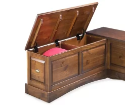 Cannon Walnut Backless Breakfast Nook -Home Style Shop 810389665 3