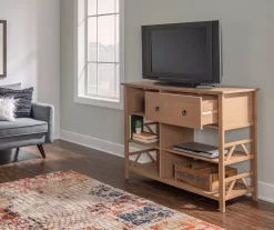 Rockford Rustic Gray 5-Shelf TV & Media Center -Home Style Shop 810389684 A0 9