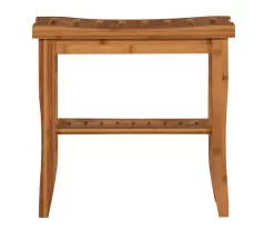 18" Pierce Bamboo Bathroom Stool -Home Style Shop 810389685 A0 2