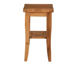 18" Pierce Bamboo Bathroom Stool -Home Style Shop 810389685 A1