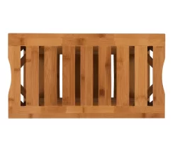 18" Pierce Bamboo Bathroom Stool -Home Style Shop 810389685 A4