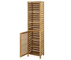 Pierce Bamboo 3-Shelf Tall Cabinet -Home Style Shop 810389688 2