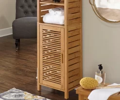 Pierce Bamboo 3-Shelf Tall Cabinet -Home Style Shop 810389688 3
