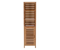 Pierce Bamboo 3-Shelf Tall Cabinet -Home Style Shop 810389688 A0 2