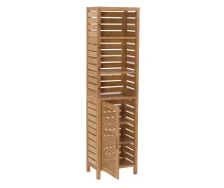 Pierce Bamboo 3-Shelf Tall Cabinet -Home Style Shop 810389688 A0 3