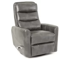 Real Living Bolero Faux Leather Swivel Glider Recliner -Home Style Shop 810394206 5