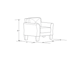 Hayward Gray Armchair -Home Style Shop 810413820 11