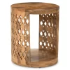 Brinley Starburst Cutout Round End Table