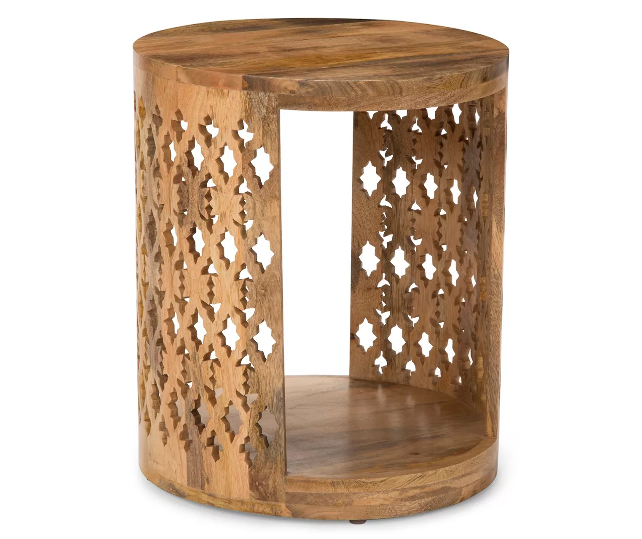 Brinley Starburst Cutout Round End Table 1 Brinley Starburst Cutout Round End Table