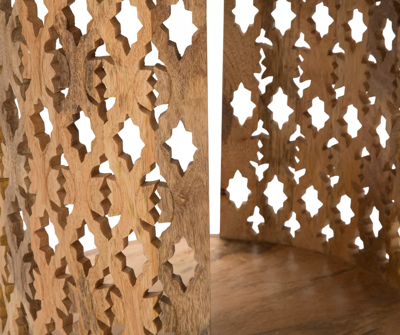 Brinley Starburst Cutout Round End Table 3 Brinley Starburst Cutout Round End Table - Image 3