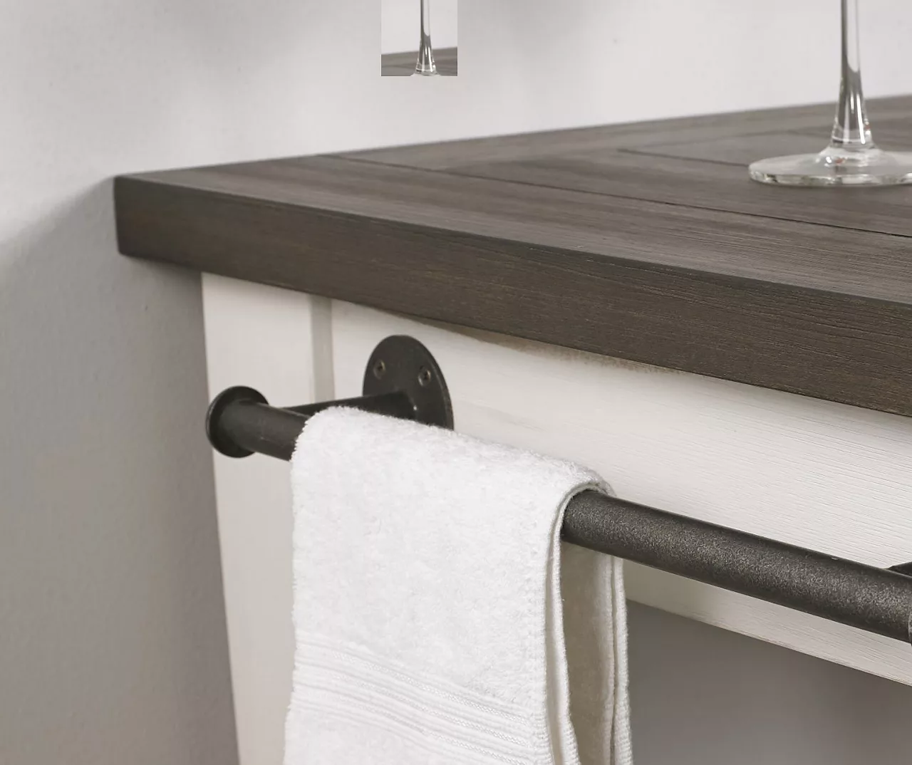 Cayla Two-Tone Rolling Kitchen Cart 3 Cayla Two-Tone Rolling Kitchen Cart - Image 3