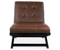 Sidewinder Brown Faux Leather Accent Chair -Home Style Shop 810431434 3