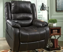 Signature Design By Ashley Yandel Power Lift Recliner -Home Style Shop 810431470 2 1