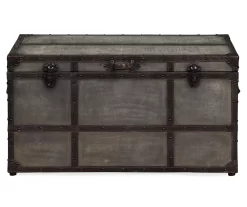 Amsel Gray Storage Trunk -Home Style Shop 810458018 3