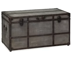 Amsel Gray Storage Trunk -Home Style Shop 810458018 4