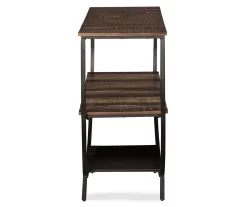 Lamoney Gray, White & Brown Slat Console Table -Home Style Shop 810458257 3