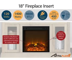 47" Grandcastle Espresso Electric Fireplace Console -Home Style Shop 810464966 A0 4