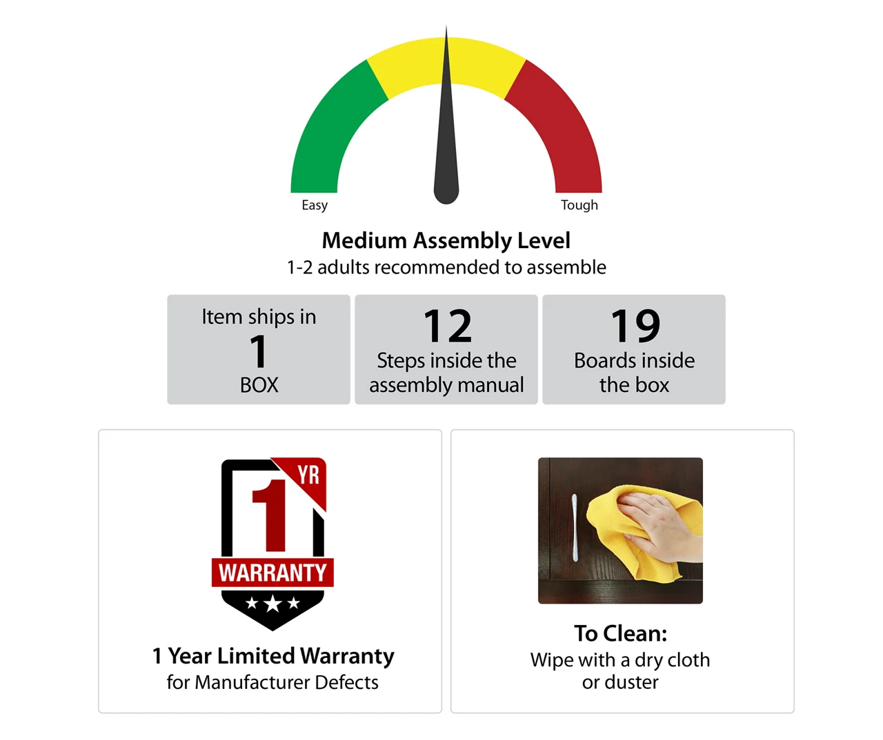 65" Wilton Black Electric Fireplace Console 3 65" Wilton Black Electric Fireplace Console - Image 3