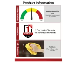 Ameriwood 47" Grandcastle Electric Fireplace Console -Home Style Shop 810464997 6